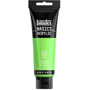 Liquitex 1046346 Basics Acrylfarbe 118ml Metallic Grün – Künstler-Acrylfarbe, hochpigmentiert, lichtecht, mittlere Viskosität, seidenglänzend, deckend – Ideal für Leinwand, Holz & Papier Liquitex 1046346 Basics Acrylfarbe 118ml Metallic Grün – Künstler-Acrylfarbe, hochpigmentiert, lichtecht, mittlere Viskosität, seidenglänzend, deckend – Ideal für Leinwand, Holz & Papier