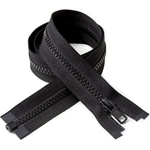 IPEA BSLAM045/20 Reißverschluss, Größe #5, teilbar, Länge 45 cm, Breite 30 mm, Schwarz, 2 Stück. IPEA BSLAM045/20 Reißverschluss, Größe #5, teilbar, Länge 45 cm, Breite 30 mm, Schwarz, 2 Stück.