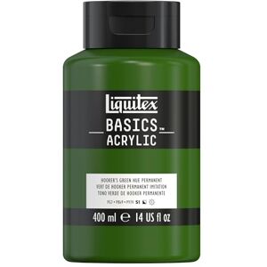 Liquitex 8870330 Basics Acrylfarbe, monopigmentierte Künstlerpigmente, lichtecht, mittlere Viskosität, Archivqualität, seidenglänzender Finish, 400ml Flasche Hooker's Grün Perm. Farbton Liquitex 8870330 Basics Acrylfarbe, monopigmentierte Künstlerpigmente, lichtecht, mittlere Viskosität, Archivqualität, seidenglänzender Finish, 400ml Flasche Hooker's Grün Perm. Farbton
