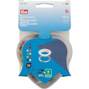 Prym 542620 Ösen mit Scheiben, bunt, in Herzbox, 8 mm, kompatibel mit dem Vario Creative Tool Prym 542620 Ösen mit Scheiben, bunt, in Herzbox, 8 mm, kompatibel mit dem Vario Creative Tool