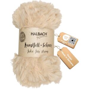 Halbach Seidenbänder flauschige Wolle zum stricken 50g Knäul Breite: 1cm Kunstfellgarn zum basteln Farbe: beige Halbach Seidenbänder flauschige Wolle zum stricken 50g Knäul Breite: 1cm Kunstfellgarn zum basteln Farbe: beige