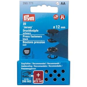 Prym 390771 Druckknöpfe Jersey, 12 mm, schwarz, kompatibel mit dem Vario Creative Tool Prym 390771 Druckknöpfe Jersey, 12 mm, schwarz, kompatibel mit dem Vario Creative Tool