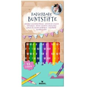 moses . Radierbare Buntstifte Pferde, 12 Stifte in bunten Farben, Perfekt für Kinder, 12er-Set Buntstifte zum Malen, Basteln & Kreativ sein, Für Kindergarten, Kindergeburtstage oder den Kunstunterricht moses . Radierbare Buntstifte Pferde, 12 Stifte in bunten Farben, Perfekt für Kinder, 12er-Set Buntstifte zum Malen, Basteln & Kreativ sein, Für Kindergarten, Kindergeburtstage oder den Kunstunterricht