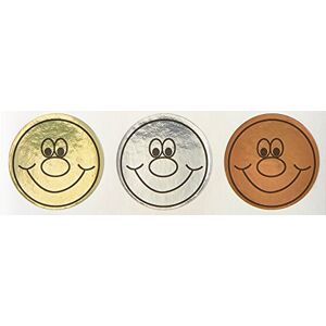 SuperStickers Sticker Solutions Gold, Sliver, Bronze Smile Aufkleber (180 Stück) SuperStickers Sticker Solutions Gold, Sliver, Bronze Smile Aufkleber (180 Stück)