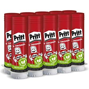 Pritt Klebestift, sicherer und kinderfreundlicher Kleber für Kunst und Bastelarbeiten, starker Klebstoff für Schule & Bürobedarf, 10x43g Stift Pritt Klebestift, sicherer und kinderfreundlicher Kleber für Kunst und Bastelarbeiten, starker Klebstoff für Schule & Bürobedarf, 10x43g Stift