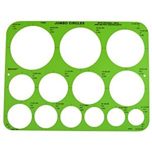 Westcott Jumbo Kreise Geometrische Vorlage, 21,6 x 29,8 cm Westcott Jumbo Kreise Geometrische Vorlage, 21,6 x 29,8 cm