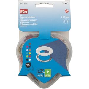 Prym 542622 Ösen mit Scheiben, bunt, in Herzbox, 14 mm, kompatibel mit dem Vario Creative Tool Prym 542622 Ösen mit Scheiben, bunt, in Herzbox, 14 mm, kompatibel mit dem Vario Creative Tool