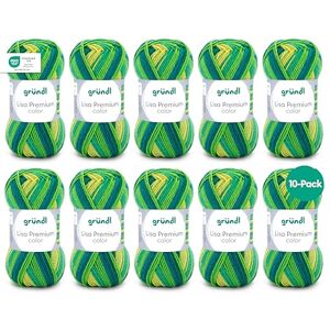 Gründl Wolle Lisa Premium color Garn zum Stricken mit Farbverlauf Strickgarn Häkelgarn Weich und hautfreundlich 100% Polyacryl 10 Knäuel 50 g / 133 m -Nadelstärke 3,5-4,5 flaschengrün Gründl Wolle Lisa Premium color Garn zum Stricken mit Farbverlauf Strickgarn Häkelgarn Weich und hautfreundlich 100% Polyacryl 10 Knäuel 50 g / 133 m -Nadelstärke 3,5-4,5 flaschengrün