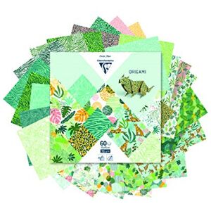 Clairefontaine 95353C – 60 Blatt Origami-Papier, 70 g/m², Format 15 x 15 cm, 30 verschiedene bunte Motive (2 Blatt pro Motiv), kreative Hobbys für Erwachsene und Kinder, Kollektion exotische Frische Clairefontaine 95353C – 60 Blatt Origami-Papier, 70 g/m², Format 15 x 15 cm, 30 verschiedene bunte Motive (2 Blatt pro Motiv), kreative Hobbys für Erwachsene und Kinder, Kollektion exotische Frische