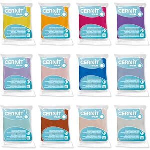 Cernit CE0880012K01C Set 12 Blöcke Modelliermasse (Polymer) OPALINE, halb transluzent ofenhärtend, 12x56g, für DIY Schmuck Figuren, für Einsteiger Hobbykünstler farbig sortiert, 1 Set Cernit CE0880012K01C Set 12 Blöcke Modelliermasse (Polymer) OPALINE, halb transluzent ofenhärtend, 12x56g, für DIY Schmuck Figuren, für Einsteiger Hobbykünstler farbig sortiert, 1 Set