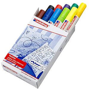 edding 4500 Textilmarker 10 Farben im Set (Basic) Rundspitze 2-3 mm Textilstifte waschmaschinenfest (60 °C) zum Stoff bemalen Stoffmalstift edding 4500 Textilmarker 10 Farben im Set (Basic) Rundspitze 2-3 mm Textilstifte waschmaschinenfest (60 °C) zum Stoff bemalen Stoffmalstift
