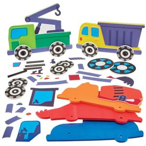 Baker Ross FN072 Baufahrzeuge Schiebesets, 5er-Pack, kreative Bastelsets für Kinder, bewegliche Fahrzeug Modelle zum Gestalten Baker Ross FN072 Baufahrzeuge Schiebesets, 5er-Pack, kreative Bastelsets für Kinder, bewegliche Fahrzeug Modelle zum Gestalten
