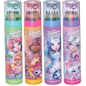 Nebulous Stars 11436 Zeichen- und Malset, 18 Buntstifte in strahlenden Farben, inkl. Spitzer mit Auffangbehälter und einem Bleistift, in praktischer Tube, sortiert Nebulous Stars 11436 Zeichen- und Malset, 18 Buntstifte in strahlenden Farben, inkl. Spitzer mit Auffangbehälter und einem Bleistift, in praktischer Tube, sortiert