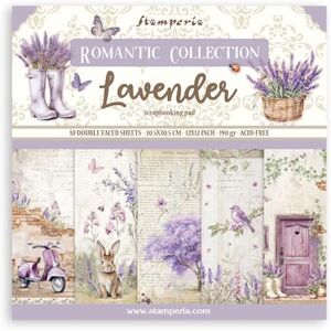 Stamperia Scrapbook Paper Pad for Scrapbooking, Albums, Card Making, Bullet Journalling and More, Acid Free, Double-Sided, Perfect for Hobbies, Crafts, and Gifting (Lavender) (30.5 x 30.5cm) Stamperia Scrapbook Paper Pad for Scrapbooking, Albums, Card Making, Bullet Journalling and More, Acid Free, Double-Sided, Perfect for Hobbies, Crafts, and Gifting (Lavender) (30.5 x 30.5cm)