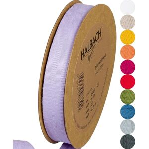 Halbach Seidenbänder Baumwollband 20mm x 20m Webband 100% Baumwolle Bänder zum Basteln als Meterware Stoffband für Dekorationen, DIY Handwerk, Schrägband Näharbeiten, Farbe: lavendel Halbach Seidenbänder Baumwollband 20mm x 20m Webband 100% Baumwolle Bänder zum Basteln als Meterware Stoffband für Dekorationen, DIY Handwerk, Schrägband Näharbeiten, Farbe: lavendel