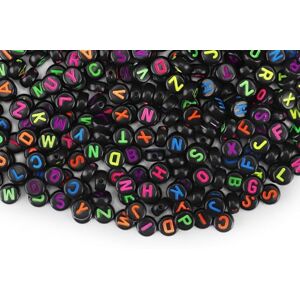 SUTOUG 1000 Stück Buchstabenperlen zum Auffädeln, 4 x 7 mm runde Acryl-Alphabetperlen für die Herstellung von Schmuck, DIY-Bastelarbeiten, Armbändern, Halsketten und Schmuckstücken – schwarz SUTOUG 1000 Stück Buchstabenperlen zum Auffädeln, 4 x 7 mm runde Acryl-Alphabetperlen für die Herstellung von Schmuck, DIY-Bastelarbeiten, Armbändern, Halsketten und Schmuckstücken – schwarz