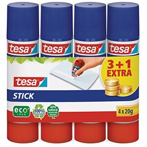 tesa Stick ecoLogo Geruchsneutraler Klebestift für Papier und Pappe Lösungsmittelfrei und Umweltschonend 4 x 20 g tesa Stick ecoLogo Geruchsneutraler Klebestift für Papier und Pappe Lösungsmittelfrei und Umweltschonend 4 x 20 g
