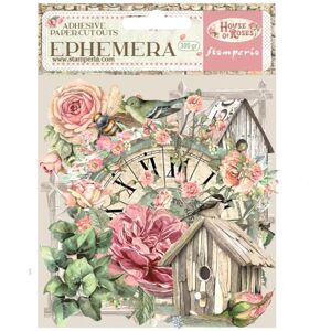 Stamperia Ephemera for Scrapbooking, Albums, Card Making, Bullet Journalling and More, Adhesive Paper Cut Outs, Easy to Apply, Perfect for Hobbies, Crafts, and Gifting (House of Roses) Stamperia Ephemera for Scrapbooking, Albums, Card Making, Bullet Journalling and More, Adhesive Paper Cut Outs, Easy to Apply, Perfect for Hobbies, Crafts, and Gifting (House of Roses)