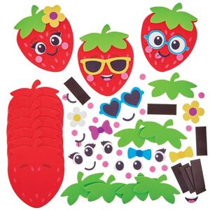 Baker Ross FN175 Erdbeer Mix & Match Magnet Sets 10er-Pack, Bastelsets zum Gestalten, Magnet Bastelset für Kinder Baker Ross FN175 Erdbeer Mix & Match Magnet Sets 10er-Pack, Bastelsets zum Gestalten, Magnet Bastelset für Kinder
