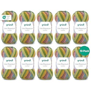 Gründl Wolle Lisa Premium color Garn zum Stricken mit Farbverlauf Strickgarn Häkelgarn Weich und hautfreundlich 100% Polyacryl 10 Knäuel 50 g / 133 m -Nadelstärke 3,5-4,5 grasgrün-senf Gründl Wolle Lisa Premium color Garn zum Stricken mit Farbverlauf Strickgarn Häkelgarn Weich und hautfreundlich 100% Polyacryl 10 Knäuel 50 g / 133 m -Nadelstärke 3,5-4,5 grasgrün-senf