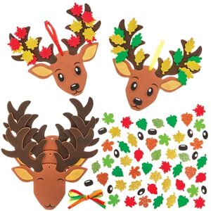 Baker Ross FN302 Hirsch Deko Bastelset, 5er-Pack, Herbstdekoration zum Basteln für Kinder Baker Ross FN302 Hirsch Deko Bastelset, 5er-Pack, Herbstdekoration zum Basteln für Kinder