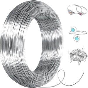 Cozary Basteldraht Dünn, Aluminium Dünner Draht Zum Basteln, Aluminiumdraht für DIY Schmuckherstellung und Bastelprojekte(1mm X 30 M) Cozary Basteldraht Dünn, Aluminium Dünner Draht Zum Basteln, Aluminiumdraht für DIY Schmuckherstellung und Bastelprojekte(1mm X 30 M)