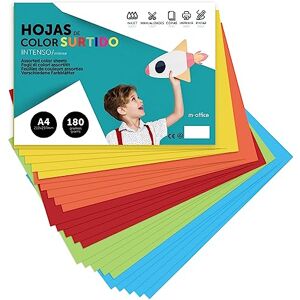 m-office Farbiges Tonpapier, A4 Tonpapier in intensiv Farben, 180g Bastelpapier für Handarbeiten, Dokumentendruck und kreative Designs, A4 Farbiges Papier · (x50 Intensivsortiment) m-office Farbiges Tonpapier, A4 Tonpapier in intensiv Farben, 180g Bastelpapier für Handarbeiten, Dokumentendruck und kreative Designs, A4 Farbiges Papier · (x50 Intensivsortiment)