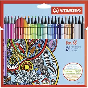STABILO Pen 68 Filzstift Multicolor 24 Stück - Filzstift STABILO Pen 68 Filzstift Multicolor 24 Stück - Filzstift