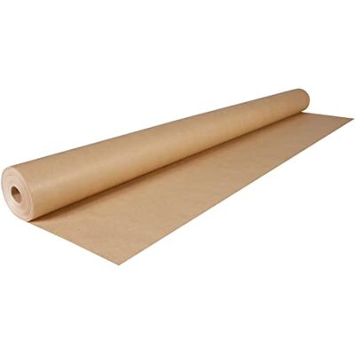 Clairefontaine 595771C Rolle Kraftpapier 60g, 50x1m, gerippt, für Verpackungen und DIY, lange Breite für Profis geeignet, Braun, 1 Stück Clairefontaine 595771C Rolle Kraftpapier 60g, 50x1m, gerippt, für Verpackungen und DIY, lange Breite für Profis geeignet, Braun, 1 Stück
