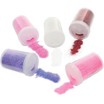 Baker Ross Glitzern-Streuer in Rot, Pink und Violett (5 Stück) – für Kinder zum Basteln und Gestalten zum Valentinstag Baker Ross Glitzern-Streuer in Rot, Pink und Violett (5 Stück) – für Kinder zum Basteln und Gestalten zum Valentinstag