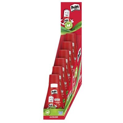 Pritt Alleskleber, schnell trocknender Kleber mit einfacher Anwendung, lösemittelfreier Flüssigkleber für Kinder, transparenter Bastelkleber für viele Bastelmaterialien, 6x100g Pritt Alleskleber, schnell trocknender Kleber mit einfacher Anwendung, lösemittelfreier Flüssigkleber für Kinder, transparenter Bastelkleber für viele Bastelmaterialien, 6x100g
