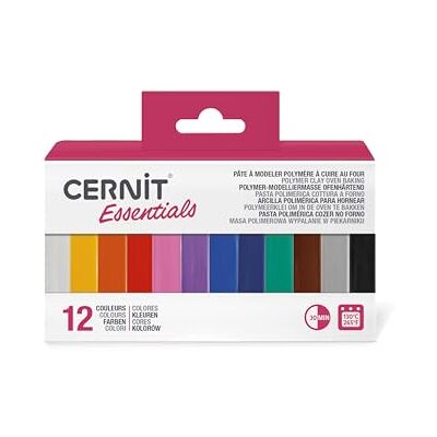 Cernit Polymermodelliermasse - 12 Farben - Backofenhärtend Set Cernit Polymermodelliermasse - 12 Farben - Backofenhärtend Set