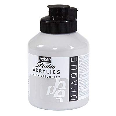 PEBEO Pébéo Acrylic Fine Studio Acrylics Acrylfarbe für Künstler Farbe für Profis und Anfänger Leuchtende und pigmentierte Farbe Grau Neutral 500 ml PEBEO Pébéo Acrylic Fine Studio Acrylics Acrylfarbe für Künstler Farbe für Profis und Anfänger Leuchtende und pigmentierte Farbe Grau Neutral 500 ml