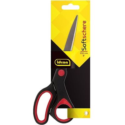Idena 642074 Soft-Schere 8, 20.3 cm, rot/schwarz, 1 Stück Idena 642074 Soft-Schere 8, 20.3 cm, rot/schwarz, 1 Stück