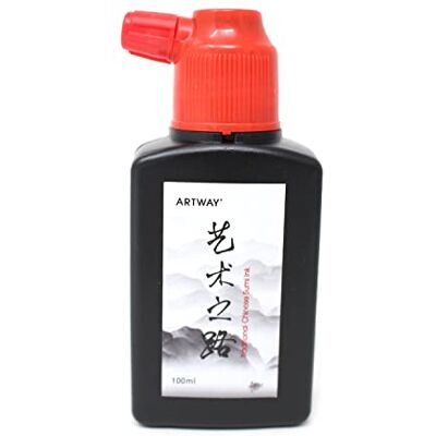 ARTWAY Chinesische Sumi-Tusche deckende Zeichentusche schwarz 100 ml ARTWAY Chinesische Sumi-Tusche deckende Zeichentusche schwarz 100 ml