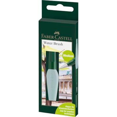 Faber-Castell Wassertankpinsel Medium 6 ml Art & Graphic Aquarellpinsel mit integriertem Wassertank für Aquarellmalerei, Verläufe und kreative Illustrationen Faber-Castell Wassertankpinsel Medium 6 ml Art & Graphic Aquarellpinsel mit integriertem Wassertank für Aquarellmalerei, Verläufe und kreative Illustrationen