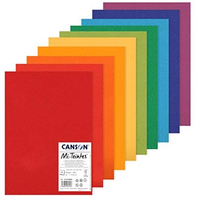Canson MI-TEINTES A3 160G Lebendige Farben, Packung 10 Blatt Canson MI-TEINTES A3 160G Lebendige Farben, Packung 10 Blatt