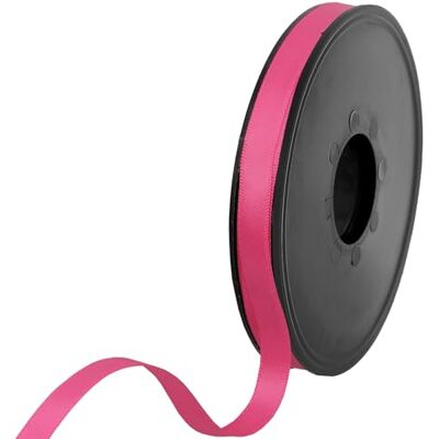 Les Petits Rubans Doppelseitiges Satinband aus 100% Polyester für Hochzeiten, Geschenkverpackungen, Blumenarrangements, Kunsthandwerk, Kuchen, Schleifen, Verzierungen, 9 mm x 25 m, Fuchsie Les Petits Rubans Doppelseitiges Satinband aus 100% Polyester für Hochzeiten, Geschenkverpackungen, Blumenarrangements, Kunsthandwerk, Kuchen, Schleifen, Verzierungen, 9 mm x 25 m, Fuchsie