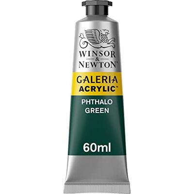 Winsor & Newton 2120522 Galeria Acrylfarbe, hohe Pigmentierung, lichtecht, buttrige Konsistenz, 60 ml Tube Phthalogrün Winsor & Newton 2120522 Galeria Acrylfarbe, hohe Pigmentierung, lichtecht, buttrige Konsistenz, 60 ml Tube Phthalogrün