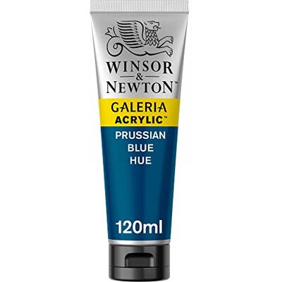 Winsor & Newton 2131541 Galeria Acrylfarbe, hohe Pigmentierung, lichtecht, buttrige Konsistenz, 120 ml Tube Preussischblau Winsor & Newton 2131541 Galeria Acrylfarbe, hohe Pigmentierung, lichtecht, buttrige Konsistenz, 120 ml Tube Preussischblau
