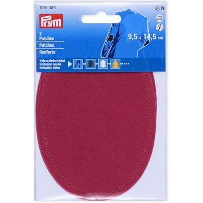 Prym 929388 Patches Velourslederimitat, aufbügelbar, 9,5 x 14,5 cm, pink Prym 929388 Patches Velourslederimitat, aufbügelbar, 9,5 x 14,5 cm, pink