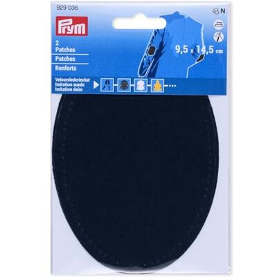 Prym 929036 Patches Velourslederimitat, aufbügelbar, 9,5 x 14,5 cm, marine Prym 929036 Patches Velourslederimitat, aufbügelbar, 9,5 x 14,5 cm, marine