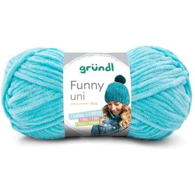Gründl Wolle Funny uni Chenille Wolle 1 Knäuel 100 g, Türkis dicke weiche Chenille Wolle zum Häkeln Kuschelig und hautfreundlich 100 % Polyester 100 g / 120 m Nadelstärke 5 6 Gründl Wolle Funny uni Chenille Wolle 1 Knäuel 100 g, Türkis dicke weiche Chenille Wolle zum Häkeln Kuschelig und hautfreundlich 100 % Polyester 100 g / 120 m Nadelstärke 5 6