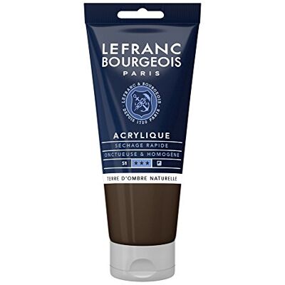 Lefranc Bourgeois 300428 Fine Acrylfarbe Umbra Natur, 80ml Tube, cremige Acrylfarbe auf Wasserbasis, schnell trocknend, lichtecht, wasserfest Lefranc Bourgeois 300428 Fine Acrylfarbe Umbra Natur, 80ml Tube, cremige Acrylfarbe auf Wasserbasis, schnell trocknend, lichtecht, wasserfest