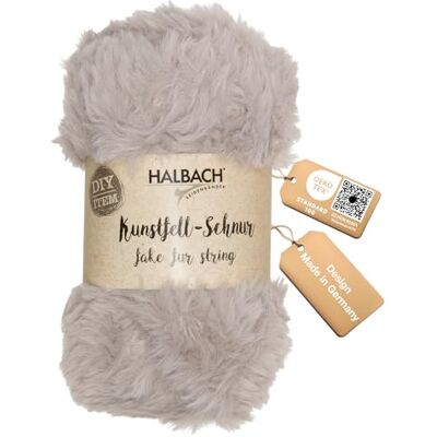 Halbach flauschige Strickwolle, 50g Knäuel, 1 cm breit, grau Waschbares Kunstfellgarn mit Öko-Tex 100 zertifizierung, flauschige Wolle zum Dekorieren, Stricken und Häkeln Halbach flauschige Strickwolle, 50g Knäuel, 1 cm breit, grau Waschbares Kunstfellgarn mit Öko-Tex 100 zertifizierung, flauschige Wolle zum Dekorieren, Stricken und Häkeln