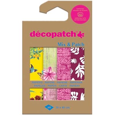 décopatch DP046C Packung Mix Patch mit 4 Blatt -Papier 30x40 cm, Spaziergang durch Kyoto, gemischte Sortierung, geeignet ab 5 Jahren, 1 Pack décopatch DP046C Packung Mix Patch mit 4 Blatt -Papier 30x40 cm, Spaziergang durch Kyoto, gemischte Sortierung, geeignet ab 5 Jahren, 1 Pack