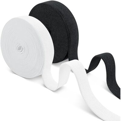 Romon Gummiband Breit Nähen, 20mm × 14m Gummibänder Nähen, 2 Stück Elastisches Band Gummizug Schwarz Weiß für Hosengummi DIY Handwerk Stoffe zum Nähen Nicht Leicht Verformbar Elastisches Farbband Romon Gummiband Breit Nähen, 20mm × 14m Gummibänder Nähen, 2 Stück Elastisches Band Gummizug Schwarz Weiß für Hosengummi DIY Handwerk Stoffe zum Nähen Nicht Leicht Verformbar Elastisches Farbband