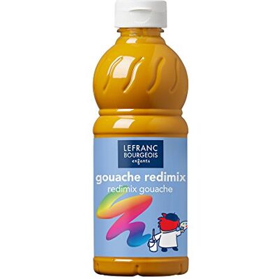 Lefranc Bourgeois 188014 flüssige Tempera Redimix Farbe, leuchtende Gouachefarbe auf Wasserbasis, hohe Deckkraft, hervorragenden Maleigenschaften, gebrauchsfertig, 500ml Flasche Gelber Ocker Lefranc Bourgeois 188014 flüssige Tempera Redimix Farbe, leuchtende Gouachefarbe auf Wasserbasis, hohe Deckkraft, hervorragenden Maleigenschaften, gebrauchsfertig, 500ml Flasche Gelber Ocker