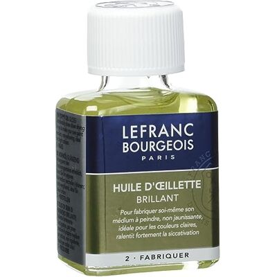 Lefranc Bourgeois Lefranc & Bourgeois Malmittel, Mohnöl für Ölfarben in 75 ml Flasche Lefranc Bourgeois Lefranc & Bourgeois Malmittel, Mohnöl für Ölfarben in 75 ml Flasche