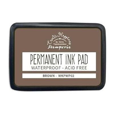 Stamperia Permanent Ink Pad for Scrapbooks, Albums, Card Making, Bullet Journals, and More, Acid-Free, Fade-Resistant, Waterproof, Fast-Drying and Non-Bleeding for Smudge-Free Stamping (Brown) Stamperia Permanent Ink Pad for Scrapbooks, Albums, Card Making, Bullet Journals, and More, Acid-Free, Fade-Resistant, Waterproof, Fast-Drying and Non-Bleeding for Smudge-Free Stamping (Brown)